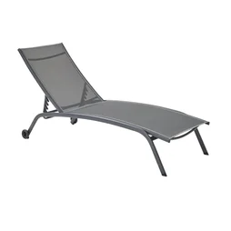 Bain de soleil RIVERA 4 positions gris anthracite