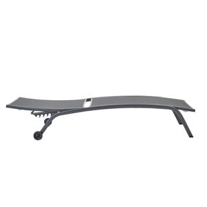 Bain de soleil RIVERA 4 positions gris anthracite