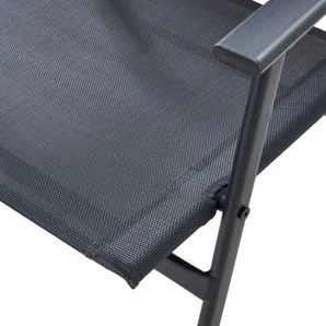 Ensemble repas comprenant 1 table 149,5 x 79,5 x 72 cm 6 chaises et parasol Doma acier