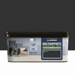 Peinture mur, boiserie, radiateur noir satin LUXENS 2.5l