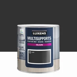Peinture mur, boiserie, radiateur noir velours LUXENS 0.5l