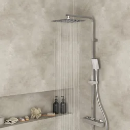 Colonne de douche thermostatique, SENSEA Studio, Chromé