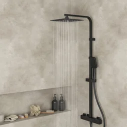Colonne de douche thermostatique, SENSEA Studio, Noir