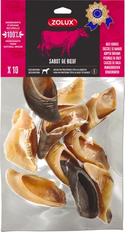 Friandise chien sabot de bœuf x10