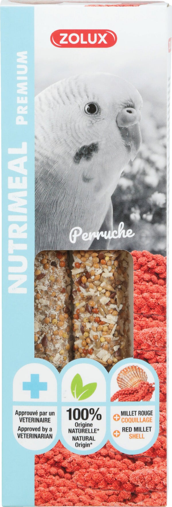 Friandise perruche stick nutrimeal3 millet rouge 110gr