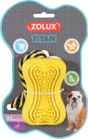 Jouet chien caoutchouc corde titan M jaune