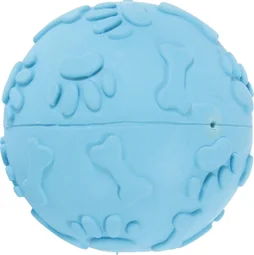 Jouet chien caoutchouc balle dur 7 cm couleur
