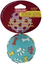 Jouet chien caoutchouc balle dur 7 cm couleur