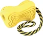 Jouet chien caoutchouc corde titan L jaune