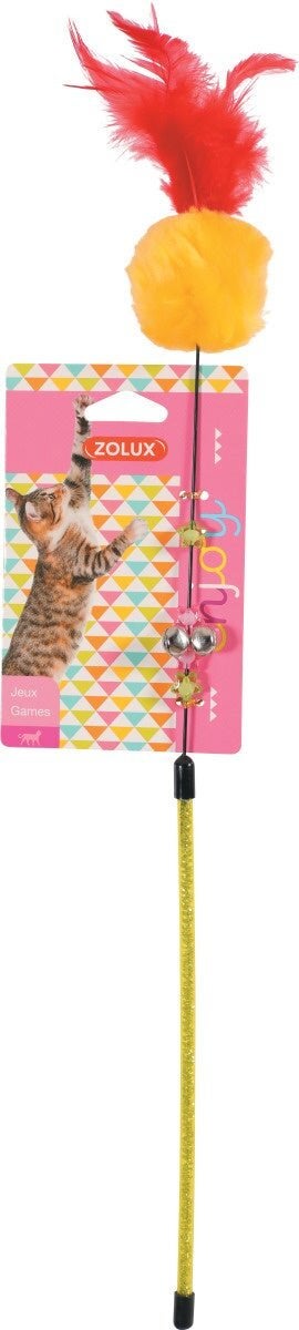 Jouet chat canne pompon as
