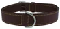 Collier chien cuir double 45 cm marron
