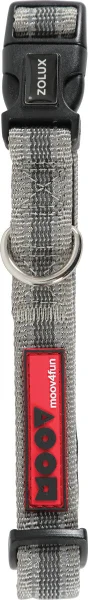 Collier chien reglable Moov 20 mm  gris