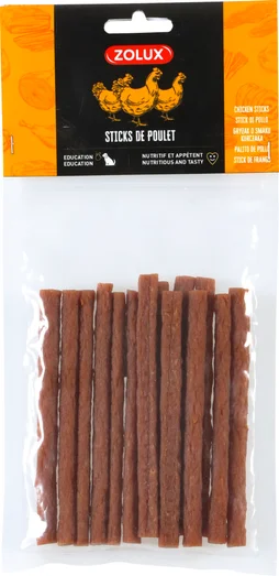 Friandise chien sticks de poulet 100g