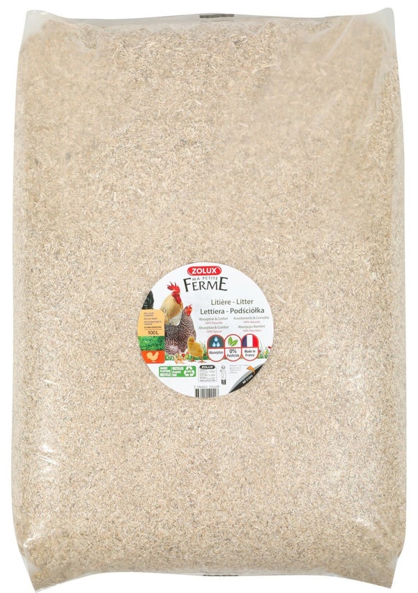 Litière poules/volailles chambiose fine chanvre 100l