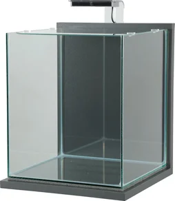 Aquarium verre/bois jalaya xxl led 31l5 filtre 30x30x35cm anthracite