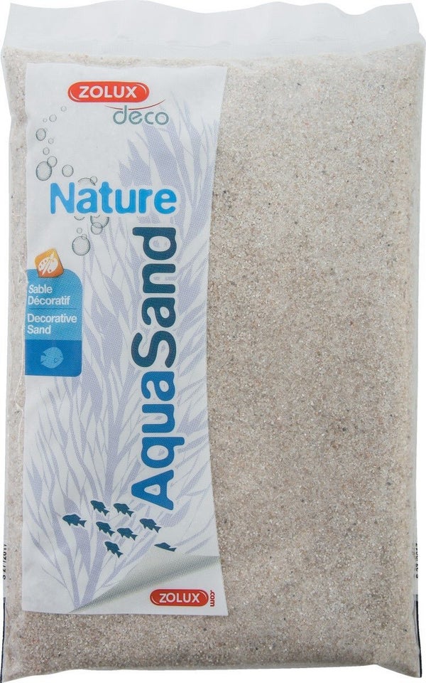 Sable décoratif aquarium aquasand naturel quartz fin 0,3-1,2mm 1kg