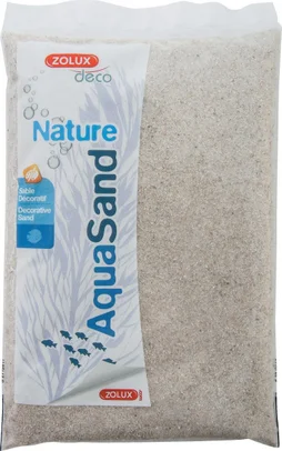 Sable décoratif aquarium aquasand naturel quartz fin 0,3-1,2mm 1kg