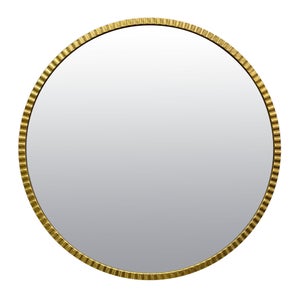 Miroir Livia rond doré diamètre 80 cm