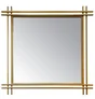Miroir métal doré 80 x 80 cm