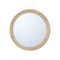 Miroir rond épais bois clair diamètre 76 cm