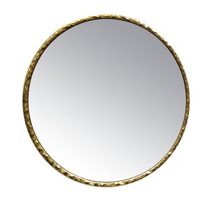 Miroir Nora rond doré diamètre 80 cm