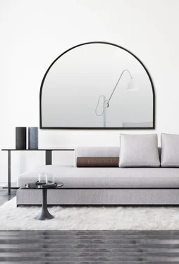 Miroir arche métal noir 90 x 120 cm