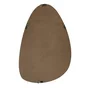 Miroir organique bois brun 40 x 60 cm