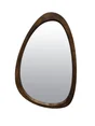 Miroir organique bois brun 40 x 60 cm