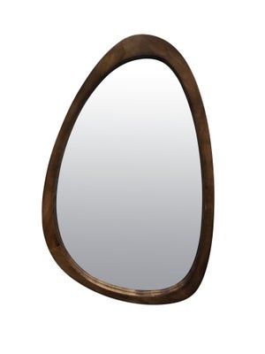 Miroir organique bois brun 40 x 60 cm