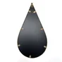 Miroir goutte métal doré 24,5 x 44,5 cm