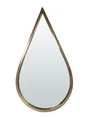Miroir goutte métal doré 24,5 x 44,5 cm