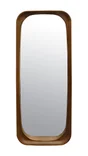 Miroir arrondi bois brun 50 x 122 cm