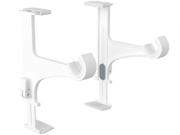 Lot de 2 supports sans perçage tringle à rideau, caisson volet, blanc CESSOT