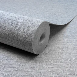Papier peint vinyle intisse aspect paille gris granit 5 inspire