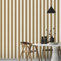 Papier peint intissé Rayure jovan INSPIRE jaune
