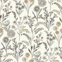 Papier peint vinyle intisse meadow flower blanc inspire