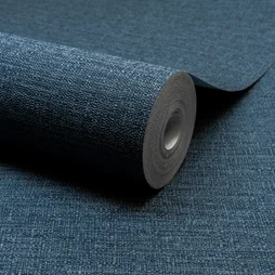 Papier peint vinyle intisse aspect paille bleu nemo 1 inspire