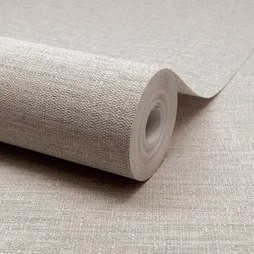 Papier peint vinyle intisse aspect paille beige malt 5 inspire