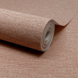 Papier peint intissé Aspect paille INSPIRE rose pantai 4