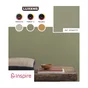 Papier peint vlieseline Aspect paille INSPIRE vert forest 3