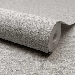 Papier peint vlieseline Aspect paille INSPIRE gris khol 3