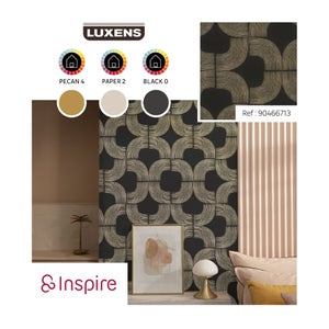 Papier peint intissé Grace INSPIRE noir