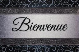Tapis Dallas Bienvenu Gris 40X60Cm