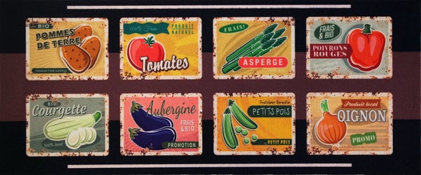 Tapis Cuisine Legume 50X120Cm