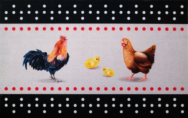 Tapis Cuisine Poule 50X80Cm
