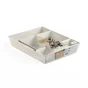 Lot de 4 organisateur en polypropylène blanc, Bohol