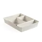 Lot de 4 organisateur en polypropylène blanc, Bohol
