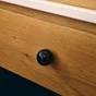 Lot de 6 boutons de meuble Olavi, plastique noir, Diam. 28 mm