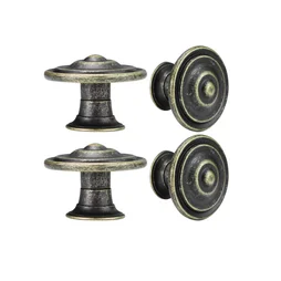 Lot de 4 boutons de meuble Simon, laiton vieilli, Diam. 35.6mm