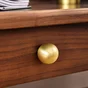 Bouton de meuble Paolo, laiton brossé, Diam. 30 mm